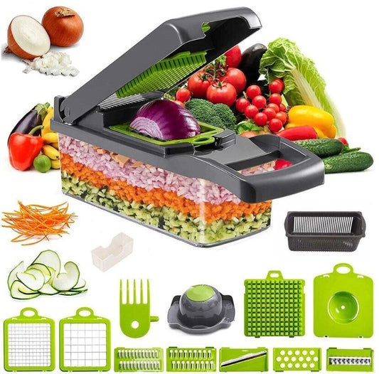 16-in-1 Vegetable Slicer, Salad, Fruit And Vegetable Slicer Peeler