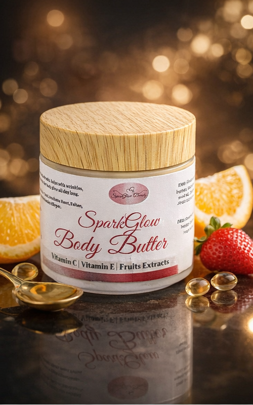 SparkGlow Body Butter Cream - Deep Moisturizing Brightening Cream Glow Skin Care