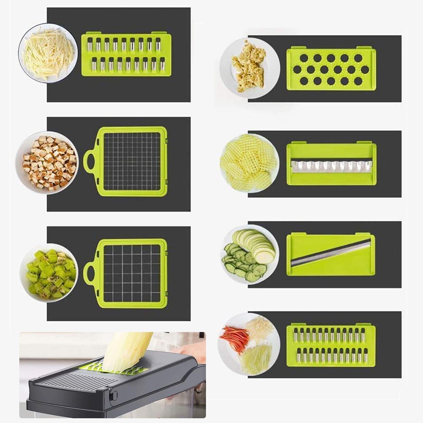 16-in-1 Vegetable Slicer, Salad, Fruit And Vegetable Slicer Peeler