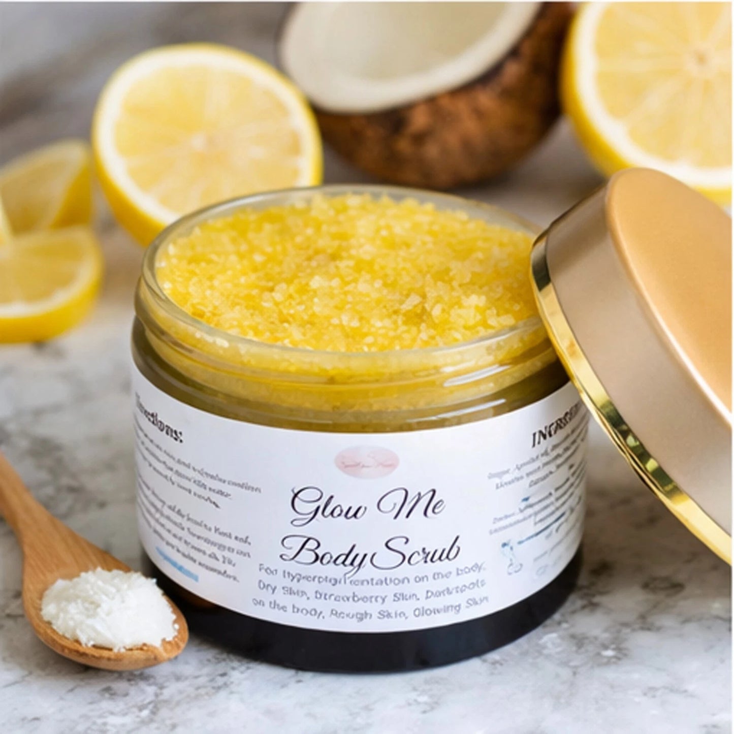 SparkGlow Clear Skin Body Scrub - Turmeric & Licorice Root for Acne & Dark Spots