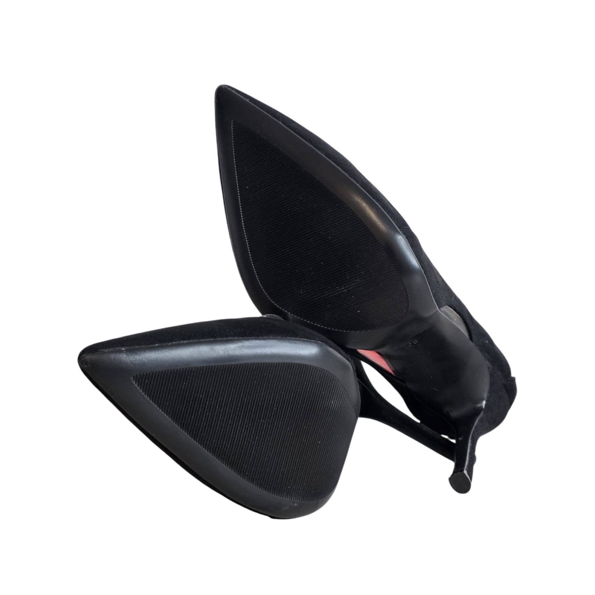 Elegant women black stiletto high heels pointed toe pumps