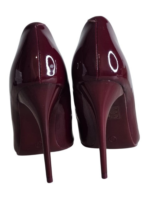 SparkGlow women wine high heels 11 cm stiletto pointed toe pumps